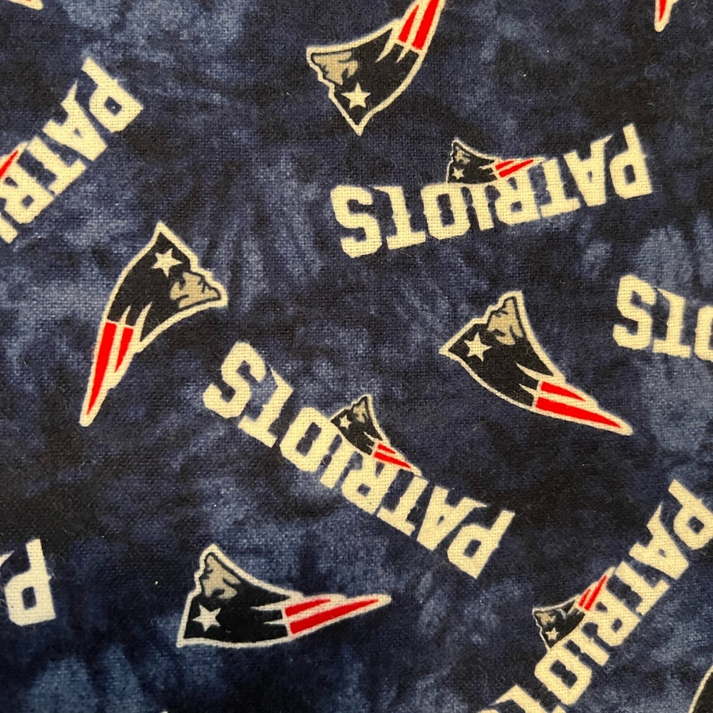 New England Patriots cotton flannel fabric 4.21 yards